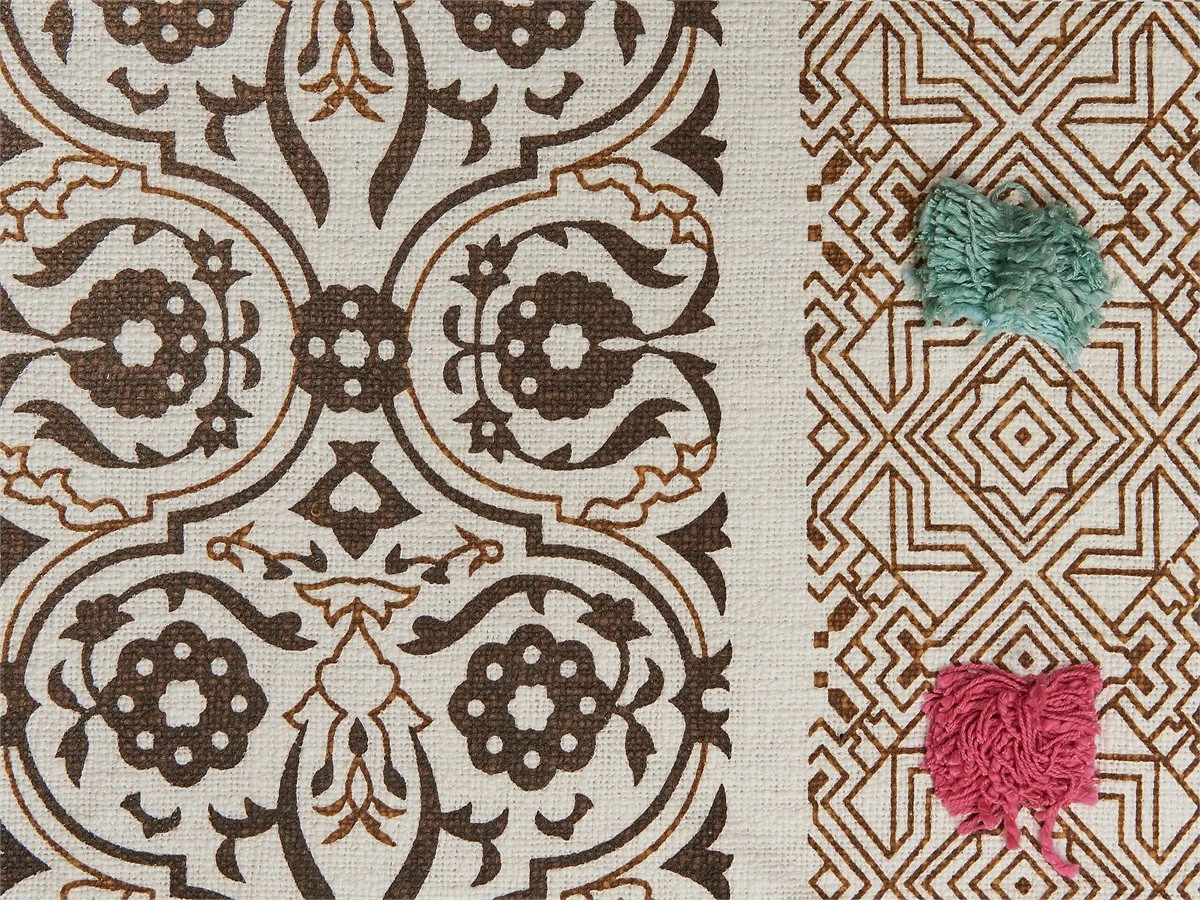 Manta De Algodón Marrón/beige/verde Menta/rosa 130 X 180 Cm CHINSURAH 7 Manta De Algodón Marrón/beige/verde Menta/rosa 130 X 180 Cm CHINSURAH - Image 5