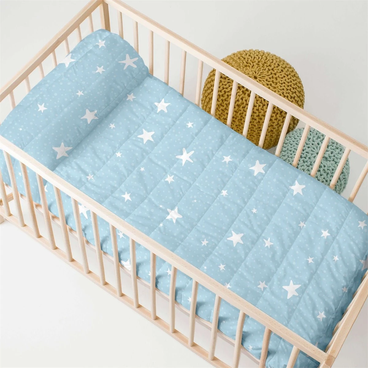 Little Star Blue Colcha Cuna (100x130 Cm) Azul 3 Little Star Blue Colcha Cuna (100x130 Cm) Azul