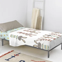 Rabbit Family Juego De Sábana Cama 80/90 (160x270 Cm) Multicolor -Descansaya Tienda De Ventas 056fb8ebb616da1b30be4be9be68db857002600a 0d41679f35944fdba38e9dfd01584e06