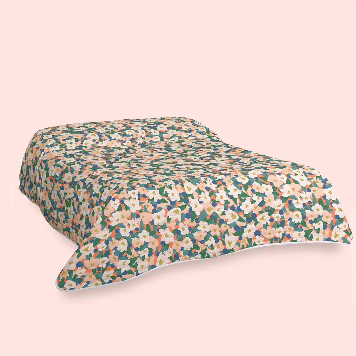 Flower Power Colcha Cama 80/90 (180x260 Cm) Multicolor 3 Flower Power Colcha Cama 80/90 (180x260 Cm) Multicolor