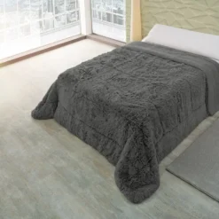 Edredón DELUXE Color GRIS Para Cama De 150cm