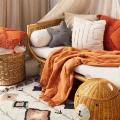 Manta De Algodón Naranja 125 X 150 Cm KHARI -Descansaya Tienda De Ventas 1e46e6abd339904e3955665f3971c307cc8e0c77 f346e6bdc975481c8ef53e66b045487c