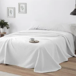 Vipalia - Colcha Bouti Pique 30% Algodón - 70% Poliester. Modelo Silver Cama 135 Cm - 235x260 Cm, Color Blanco/Marfil -Descansaya Tienda De Ventas 2334351a498cde4ccead67d67dc8f66172de208f 2d3b14ea929c42ca92848e24b60ef7b8