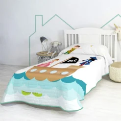Flying Boy Colcha Cama 80/90 (180x260 Cm) Multicolor