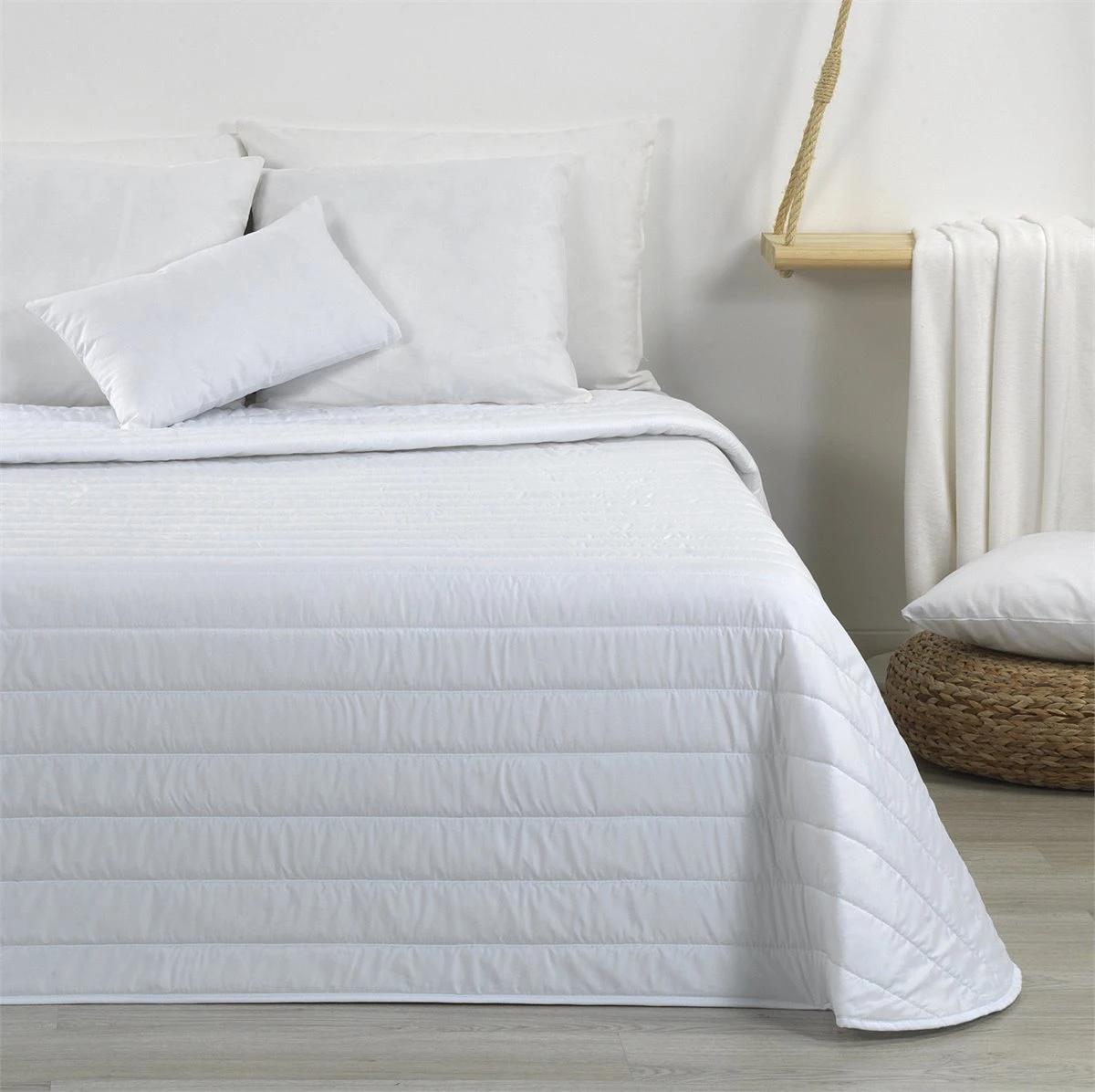 Colcha Bouti ZEN Blanco 100gr Cama De 90 4 Colcha Bouti ZEN Blanco 100gr Cama De 90 - Image 2