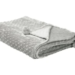 Manta De Poliéster Gris Claro 200 X 220 Cm SAMUR