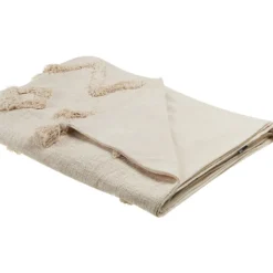 Manta De Algod贸n Beige Claro 130 X 180 Cm GUNA
