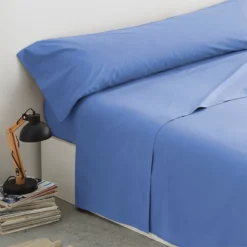 Vipalia - Juego De Sábanas Lisas 3 Piezas 50% Algodón - 50% Poliester. Modelo Rainbow Cama 150 Cm, Color Azul -Descansaya Tienda De Ventas 2915302170ad3798fc0868a394d58273388b3d59 76c4f6d691b74eb1a4dd1b211abe3f9b