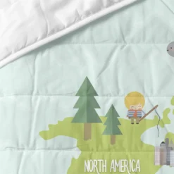 World Map Colcha Cama 80/90 (180x260 Cm) Multicolor -Descansaya Tienda De Ventas 2bff01601b7b5b97f29282ce96155bd018063648 53e6be47d7c74ef891dbf063100ecc86