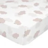 Clouds Pink Bajera Cama 90 (90x200 Cm) Rosa