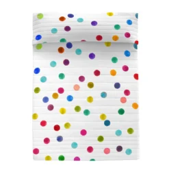 Confetti Colcha Cama 80/90 (180x260 Cm) Multicolor -Descansaya Tienda De Ventas 31b6d17f3fb5b642062136714479f1c13f9c60a3 0007f1348cef45e49f72263b61a576fc
