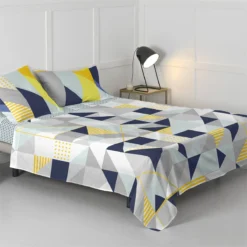 Geo Dot Sábana Cama 80/90 (160x270 Cm) Multicolor