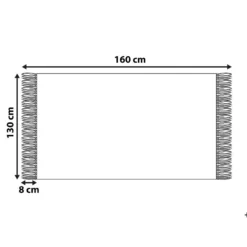 Manta De Algodón Gris 130 X 160 Cm TANGIER -Descansaya Tienda De Ventas 43f77c1a3f5fc28832ce3894a69c16a07bdc152d d7878c32cca1465da8056bc6a4983b44