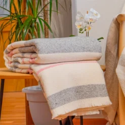 Vipalia - Manta Para Cama Algodon. Plaid Sofa Suave Transpirable. Mantas Para Sofa Entretiempo Otoño. Cubre Cama Modelo Sarga. Colcha Cubre Sofa Decoracion. Pequeña 120x200 Cm. Color Rosa-Gris Oscuro -Descansaya Tienda De Ventas 44d69e6451374050e313ee947de2a4136342f9cd 5a75f9cea1f34023ad335715fdb926af