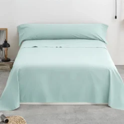 Vipalia - Juego De Sábanas Lisas 3 Piezas 50% Algodón - 50% Poliester. Modelo Rainbow Cama 90 Cm, Color Verde Agua 11 Vipalia - Juego De Sábanas Lisas 3 Piezas 50% Algodón - 50% Poliester. Modelo Rainbow Cama 90 Cm, Color Verde Agua -Descansaya Tienda De Ventas 4575a20464e7fd61ed8ab53ce08250d4449149b3 517462ef04724cc195f4c35a636db6fd