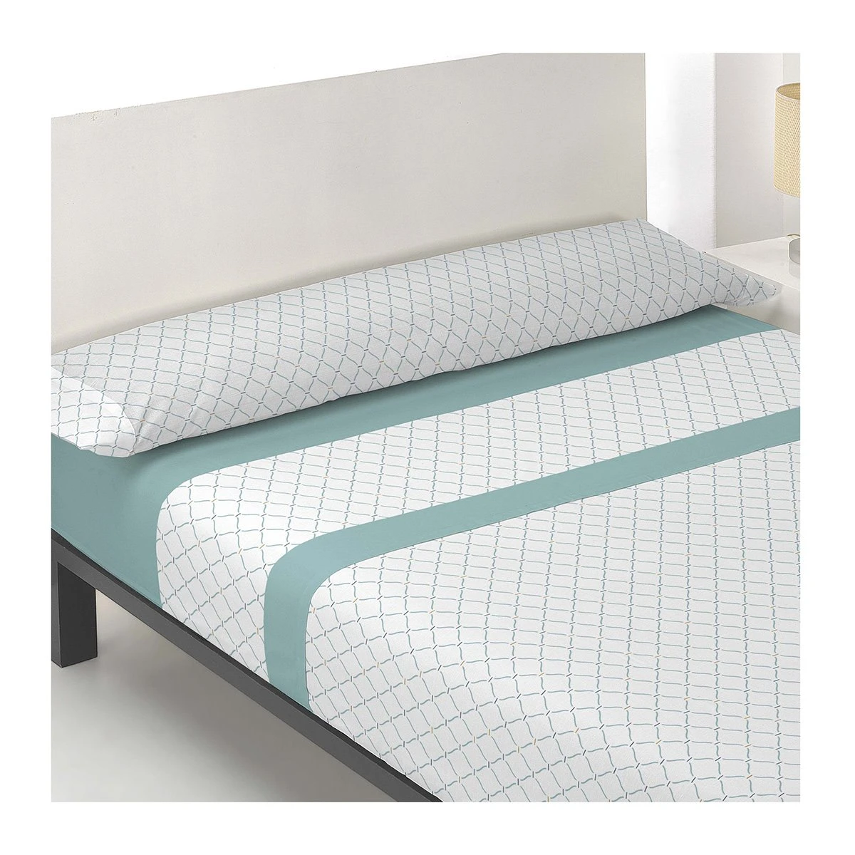 Acomoda Textil – Juego Sábanas Estampadas De Verano. (Rombos Aguamarina, Cama 105 Cm) 4 Acomoda Textil – Juego Sábanas Estampadas De Verano. (Rombos Aguamarina, Cama 105 Cm) - Image 2