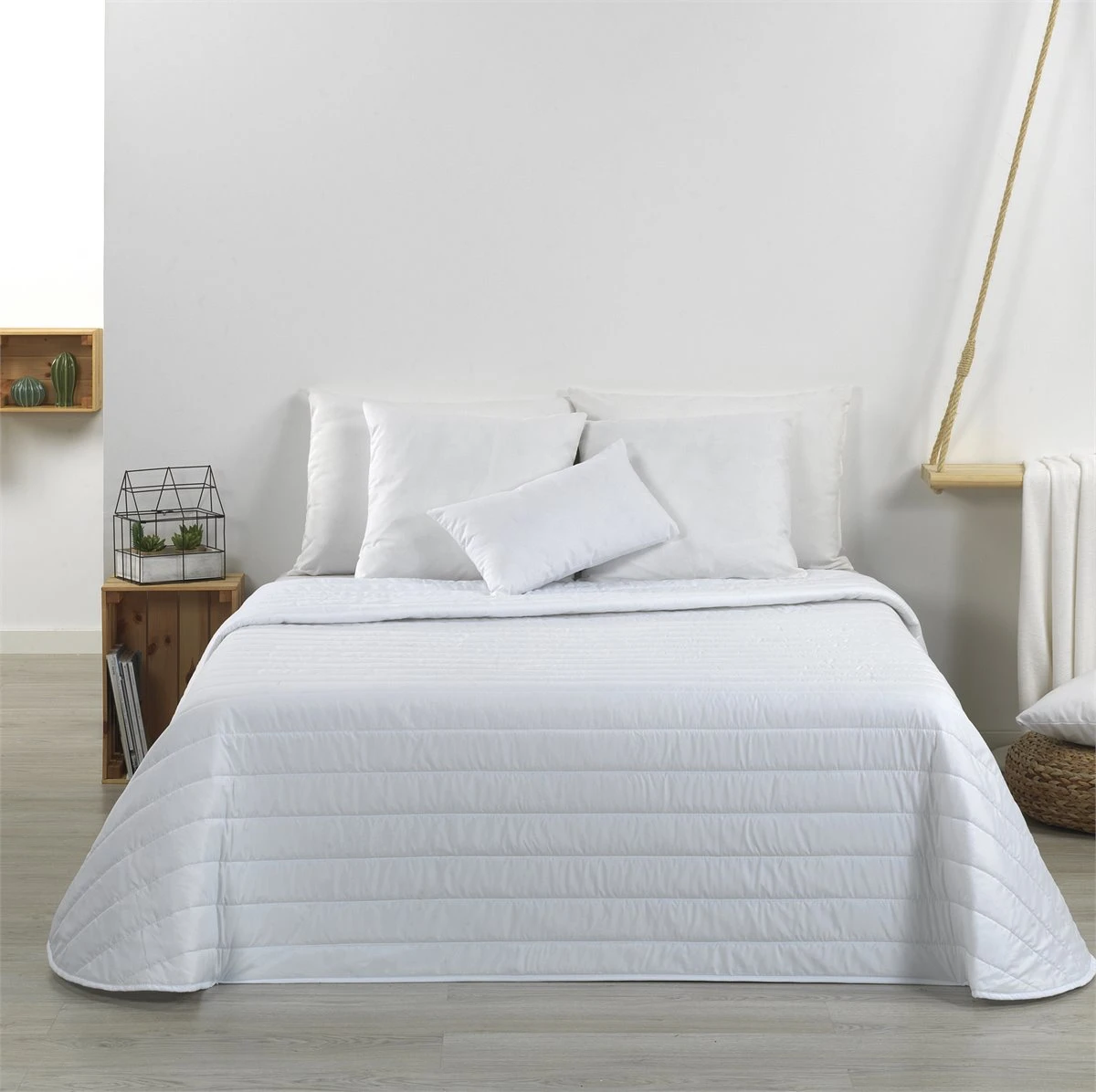 Colcha Bouti ZEN Blanco 100gr Cama De 90 3 Colcha Bouti ZEN Blanco 100gr Cama De 90