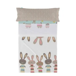 Rabbit Family Juego De Sábana Cama 80/90 (160x270 Cm) Multicolor -Descansaya Tienda De Ventas 5aeccd561255c60a3daec2e8eef56442b7a8047b 0f9fbe89ec5e4f5da9f9bf64a535a1b9