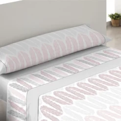 Juego De Sábanas Tres Piezas Donegal Elipse Cama De 90 Gris