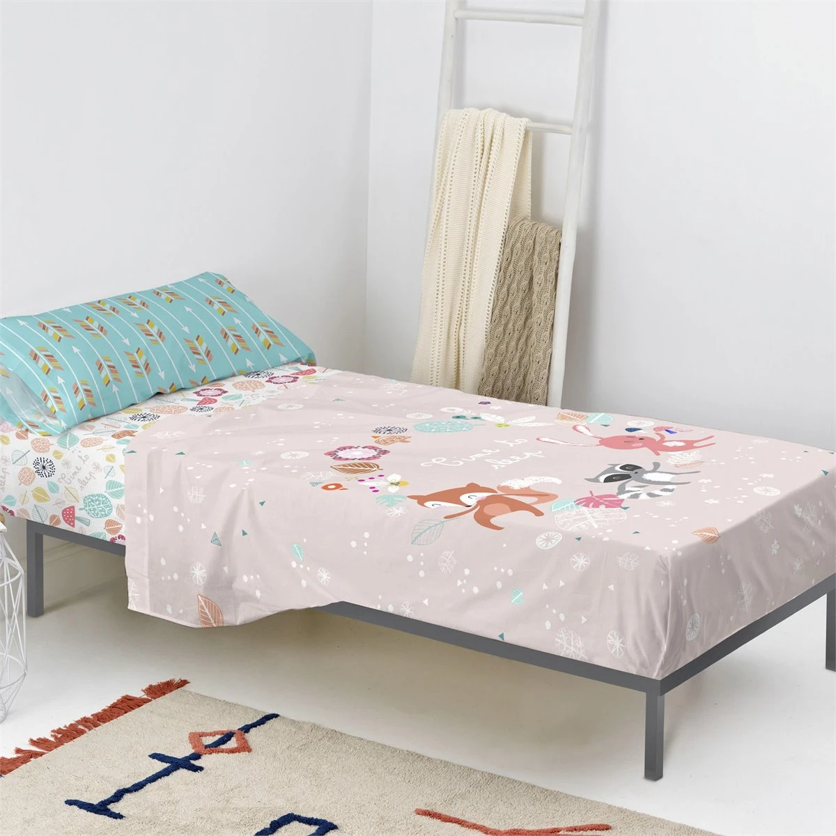 Fantasy Juego De Sábana Cama 80/90 (160x270 Cm) Multicolor 4 Fantasy Juego De Sábana Cama 80/90 (160x270 Cm) Multicolor - Image 2