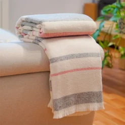 Vipalia - Manta Para Cama Algodon. Plaid Sofa Suave Transpirable. Mantas Para Sofa Entretiempo Otoño. Cubre Cama Modelo Sarga. Colcha Cubre Sofa Decoracion. Pequeña 120x200 Cm. Color Rosa-Gris Oscuro -Descansaya Tienda De Ventas 60a42e292149a0e55a70a4cb0012cde02bc222fc 9f1b1054979544b19828ac28779975c9