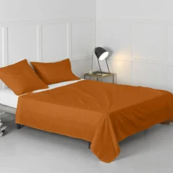 Basic Sábana Cama 80/90 (160x270 Cm) Terracota