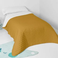 Basic Dash Colcha Cama 80/90 (180x260 Cm) Mostaza