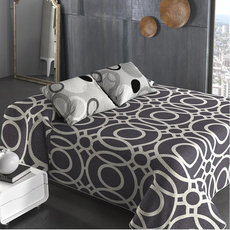 Colcha Bouti Estampada + Cojines Cercles Cama De 90cm 180x260cm 5 Colcha Bouti Estampada + Cojines Cercles Cama De 90cm 180x260cm - Image 3