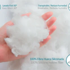 Vipalia Almohada Comoda Transpirable. Exterior Microfibra. Interior Fibra Hueca Siliconada. Lavable. Firmeza Media. Confortable Y Adaptable Al Cuello. Calidad -Descansaya Tienda De Ventas 9576894aa70f4f33d143c5b8dad9f891ed6cf491 dd067e4cf1904e85970330b1c8836ff4
