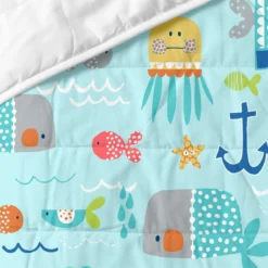 Sea Life Colcha Cuna (100x130 Cm) Multicolor -Descansaya Tienda De Ventas 966cf16387cfaf75f3fdc76faaf54d0a100142a6 3934e5d6c861458db53fd1c54eda467a