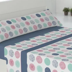 Juego De Sábanas Tres Piezas Fiji Cama 150cm Azul