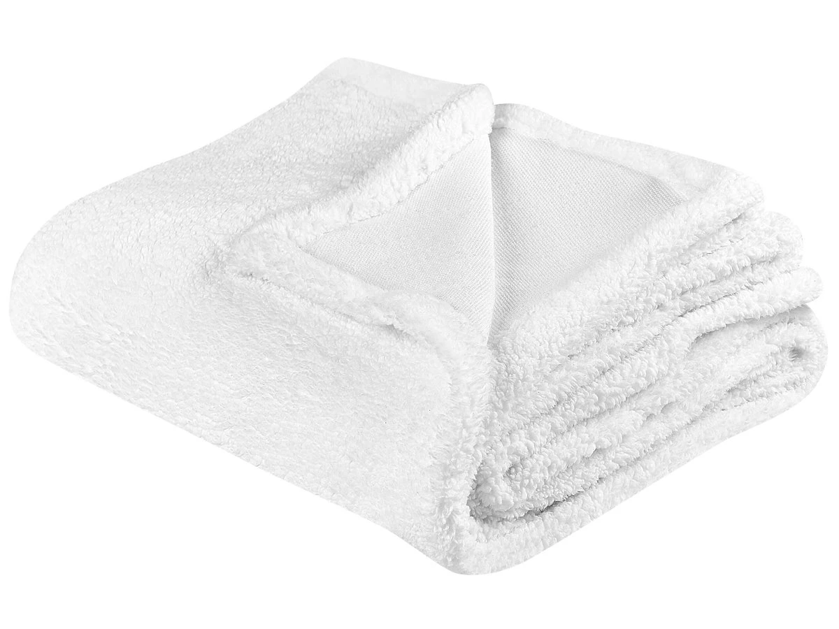 Manta De Poliéster Blanco 125 X 150 Cm MIRGE 3 Manta De Poliéster Blanco 125 X 150 Cm MIRGE