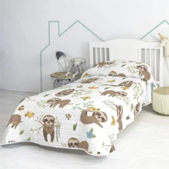 Happy Sloth Colcha Cama 80/90 (180x260 Cm) Multicolor -Descansaya Tienda De Ventas ac0d6cfcae13332a0ecb9f338ebf71b57521efa5 3a92ea9c9b914e05a5691d8f8e46f1d8