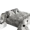 Colcha Bouti Estampada + Cojines Cercles Cama De 90cm 180x260cm