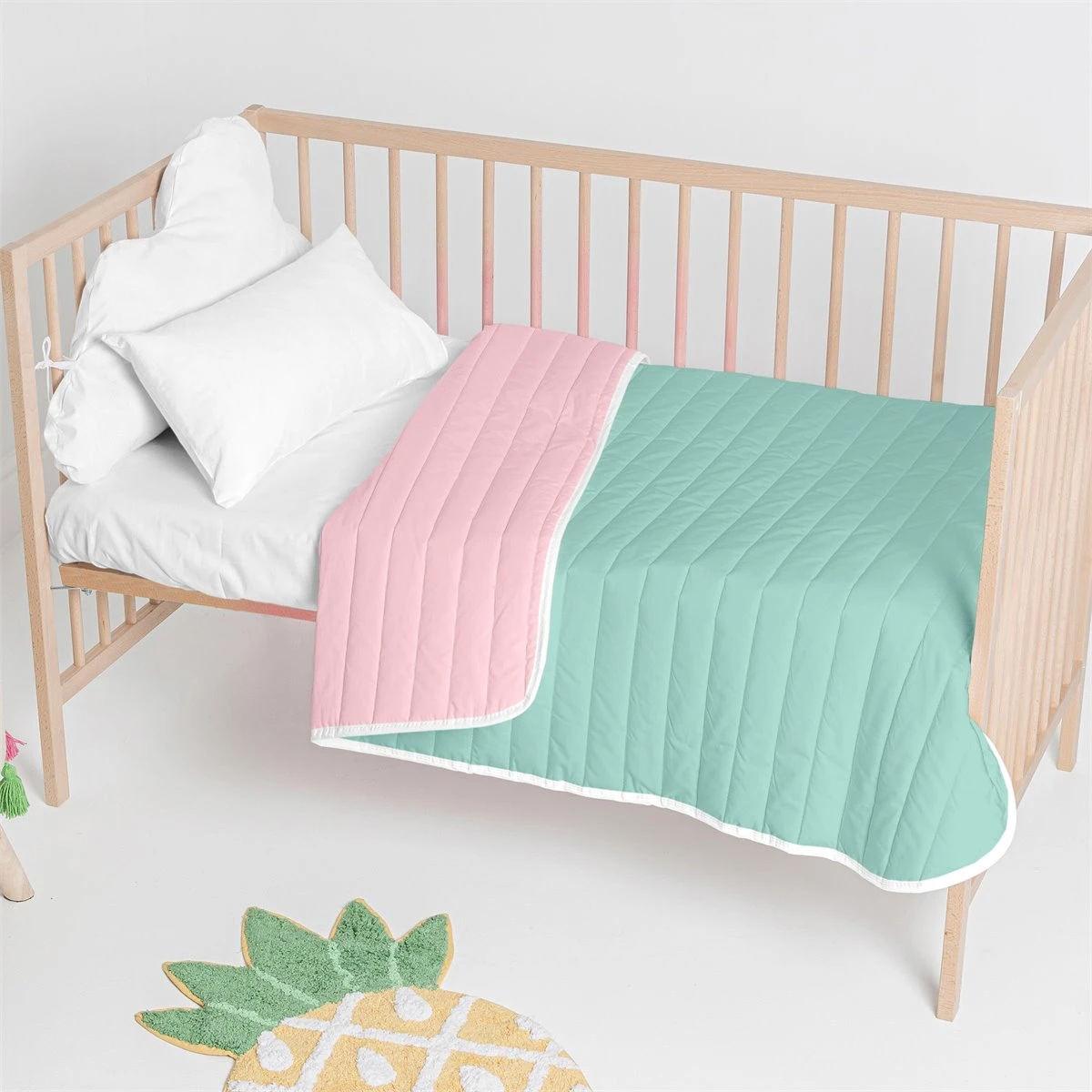 Dash Colcha Cuna (100x130 Cm) Verde 4 Dash Colcha Cuna (100x130 Cm) Verde - Image 2