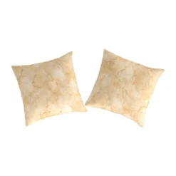 Guy Laroche 2 Fundas De Almohada 100% Algodón PercalMACALE 65x65 Cm Ocre