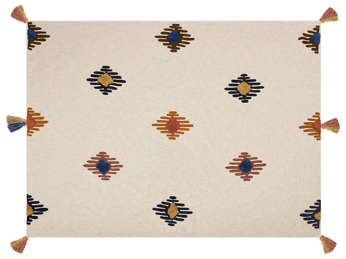 Manta De Algodón Multicolor 130 X 180 Cm MUNGER 6 Manta De Algodón Multicolor 130 X 180 Cm MUNGER - Image 4