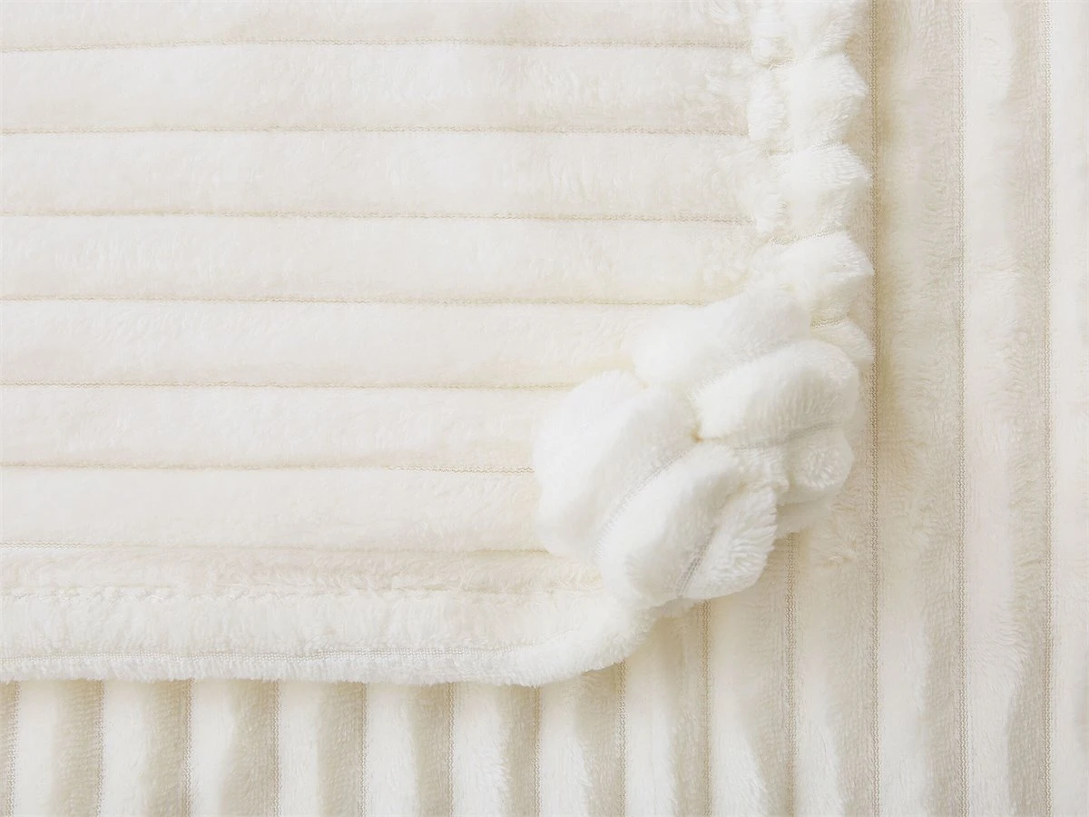 Manta Blanca 150 X 200 Cm KAWERI 6 Manta Blanca 150 X 200 Cm KAWERI - Image 4