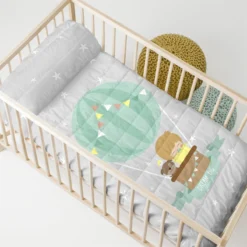 Air Balloon Colcha Cuna (100x130 Cm) Multicolor