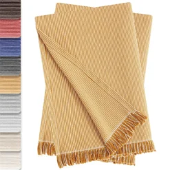 Vipalia Pack De 2 Colchas Multiusos Sofa. Plaids Para Cama. Mantas Foulard Cubresofa Cubrecama. Comodas Practicas Y Suaves. Calidad Diseño. Paul 180 X 260 Cm Caramelo