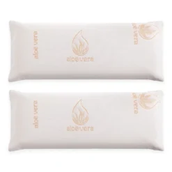 Vipalia Pack 2 Almohadas Viscoelasticas Compactas. Comodas Transpirables. Exterior Tejido 3D. Con Cremallera. Lavables. Firmeza Media. Confortables Y Adaptables. Calidad. 2x75 Cm