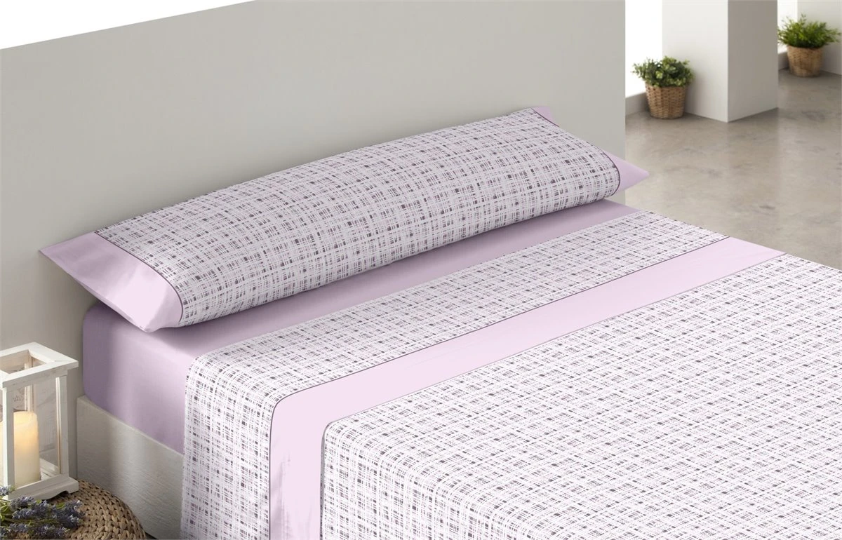 Juego De Sábanas Tres Piezas Donegal Cuadro Cama De 90 Rosa 3 Juego De Sábanas Tres Piezas Donegal Cuadro Cama De 90 Rosa