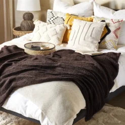 Manta De Poliéster Marrón Oscuro 125 X 150 Cm MIRGE -Descansaya Tienda De Ventas eacc3d224b5b17b510b063f1e863e32f46321595 f193b37be25447fd9e87ca2edc700a43