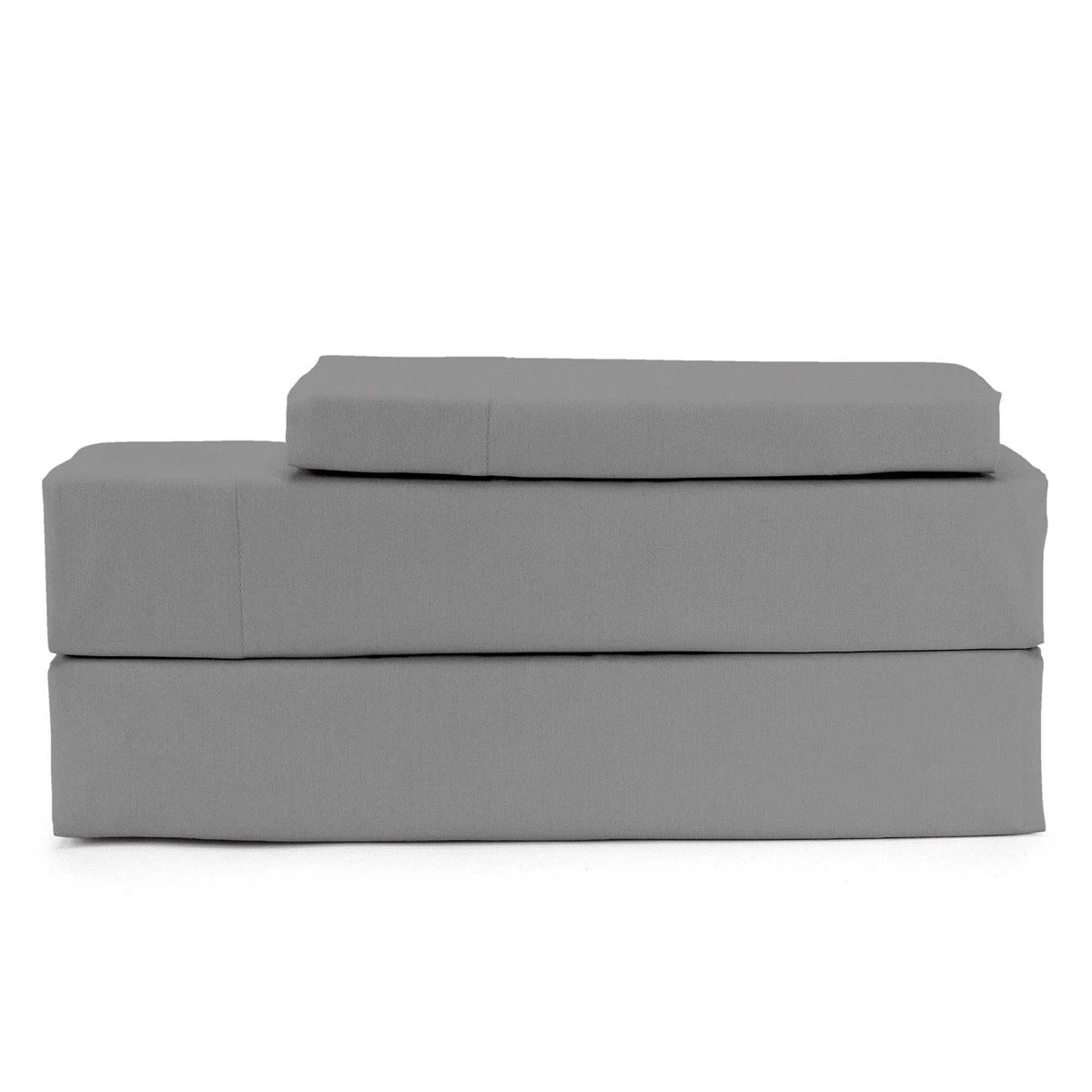 Juego Sábanas NATT GRIS Para Cama De 90cm 4 Juego Sábanas NATT GRIS Para Cama De 90cm - Image 2