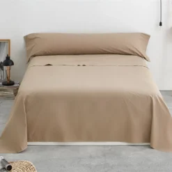 Vipalia - Juego De Sábanas Lisas 3 Piezas 50% Algodón - 50% Poliester. Modelo Rainbow Cama 105 Cm, Color Marrón -Descansaya Tienda De Ventas ef4c5ce7ce0213d4c713907ae0d5dfcd26a571e9 6b3b6c9a16b24cbfbf784d839c9c7de6