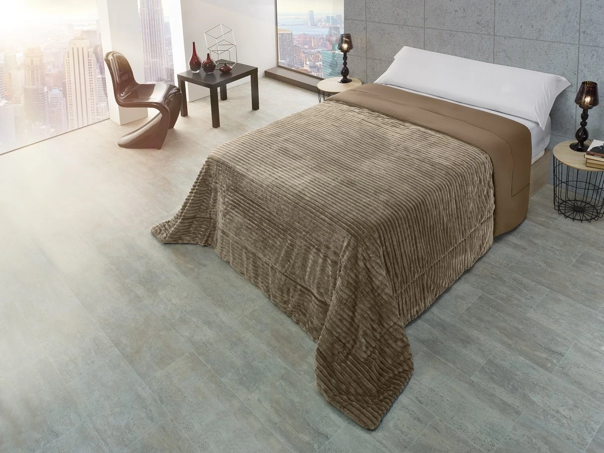 Edredón ONDAS Beige 3 Edredón ONDAS Beige