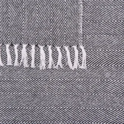 Manta De Algodón Gris 130 X 160 Cm TANGIER -Descansaya Tienda De Ventas f602866cfac8a42d1335ddee2312cb8918ecc95a a53ab13477574c4abcef98605cf38665